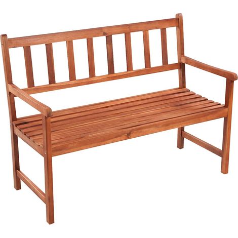 Maison Exclusive - Gartenbank mit Auflage 120 cm Massivholz Akazi