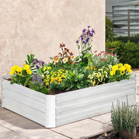 Porte-plantes Support surélevé pour plantes en acier galvanisé (1/5)