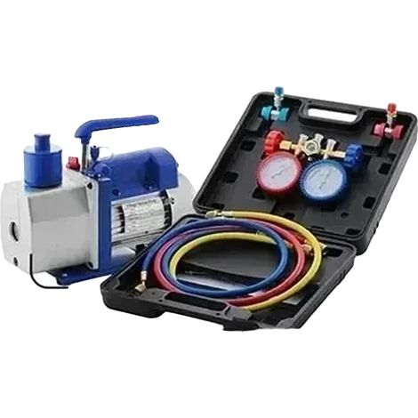 Pompa per vuoto, prestazioni robuste, design ergonomico, 4,8 CFM, manometro da 1-3 HP (1/2)