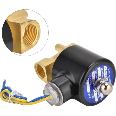 2W‑040‑10 G3/8 Zoll Magnetventil, Messingmembran, normalerweise geschlossen, elektrisches Magnetventil für Wasser, Luft, Öl, 220 V AC (1/5)