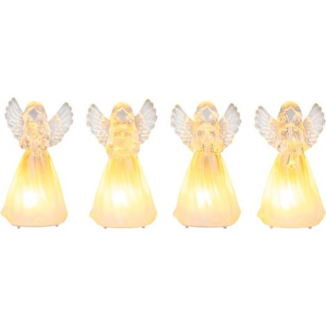 Engel MagicHome Weihnachtsdeko, Kunststoff, Motivmix, 1xLED warmweiß, 6x5x11 cm, 3xLR44, Sellbox 12 Stk. (1/3)