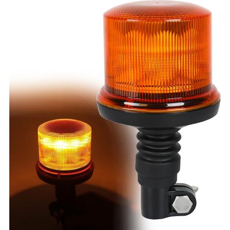 Balise d'avertissement LED Ambre, 8 modèles ,12/24 V ,20 pièces Lampe stroboscopique LED pour Machines agricoles Véhicule Commercial Bus Scolaire Tracteur Excavatrices Camion (1/5)