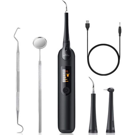Kit di pulizia dentale a ultrasuoni senza marchio – Pulisce a fondo macchie, placca e tartaro, 1 pezzo