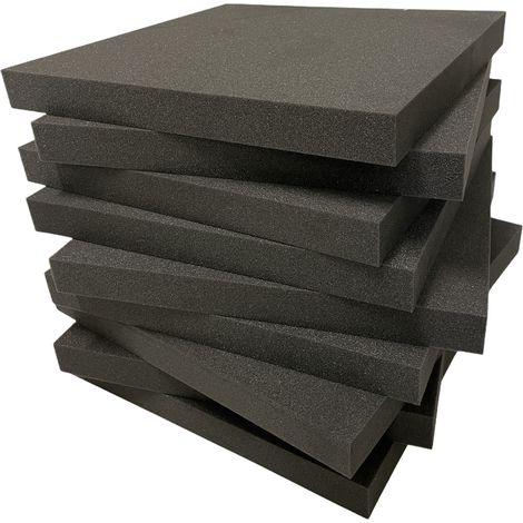Pannelli Fonoassorbenti lisci 50x50x5 Cm fonoassorbenti insonorizzanti piramidale per correzione audio in poliuretano isolamento acustico dj