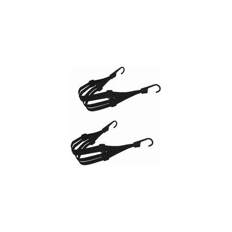 Lot de 2 tendeurs à Bagages, Sangles de Serrage pour vélo, expanseur avec Crochet, Sangles de 60 à 110 cm, Crochets pour Porte Bagages (1/5)