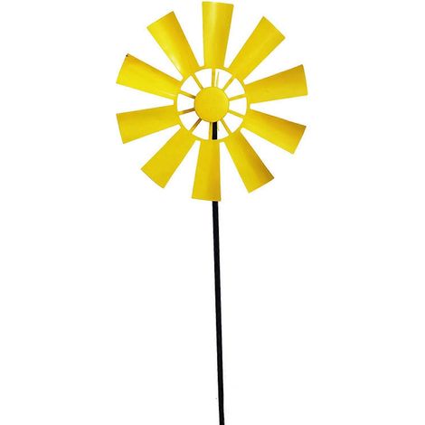Rotierende Windmühle aus Schmiedeeisen, Metall-Landschaftsdekoration für den Außenbereich, Hof, Garten, Rasen, Wetterfahnen-Ornament.