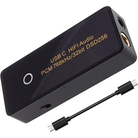 de boîtier de décodage HiFi professionnel USB C avec double