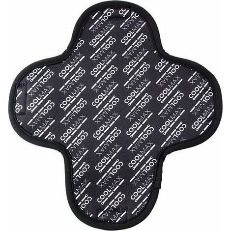 Fodera per casco da moto, confezione da 2, traspirante e antitraspirante, assorbe le gocce di sudore, imbottitura interna per casco riutilizzabile e lavabile, modello: nero (1/5)