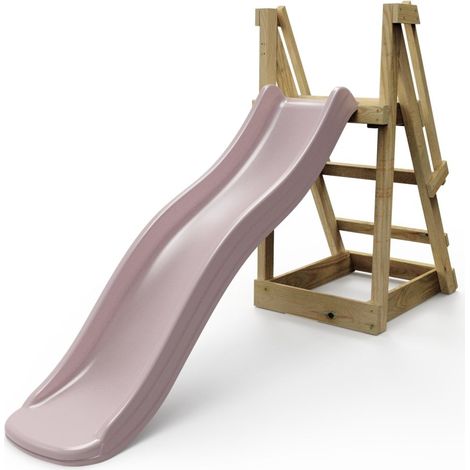 Rebo 6 ft Freestanding Kids Slide - Dusky Pink (1/5)