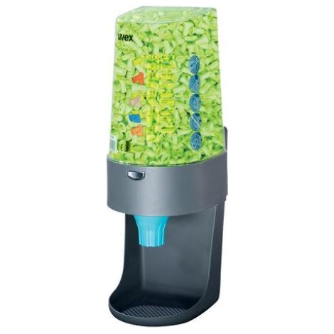 uvex Dispenser "one2click" gefüllt mit uvex hi-com: Grau (1/2)