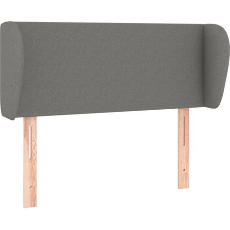 Maison Exclusive - Testiera ad Orecchio Grigio Scuro 83x23x78/88 cm in Tessuto