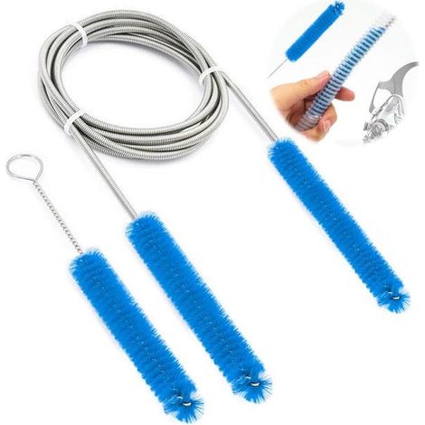 Brosse de Nettoyage pour Tuyaux , Kit de Nettoyage pour Tuyaux et Masques, Brosse de 15 mm et 19 mm de Diamètre, Nettoyage Efficace (1/5)