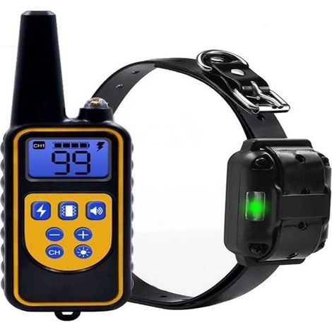 Collier électrique de dressage de chien télécommandé étanche 800 m (1/5)