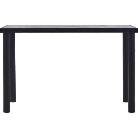 Maison Exclusive - Esstisch Schwarz und Betongrau 120 x 60 x 75 c