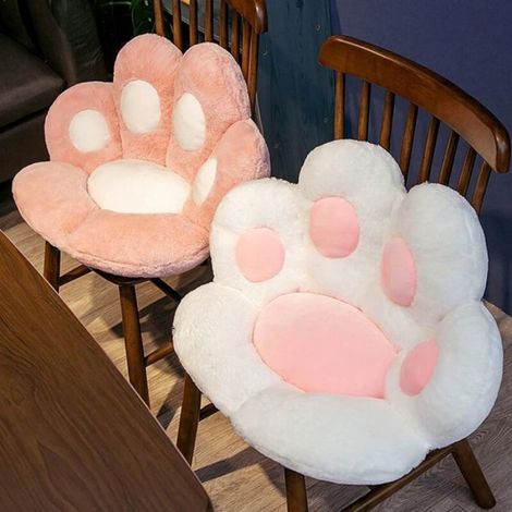 Coussin Patte De Chat - 70 x 60 cm - Tissu PP Écologique - Pour Canapé Fauteuil Bureau Voiture - 1 Pièce (1/5)