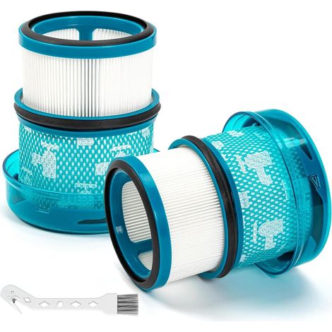 Lot de 2 filtres HEPA de rechange compatibles avec aspirateur V16 Piston Animal, filtre haute efficacité avec brosse de nettoyage pour aspirateur sans fil Submarine DS60, lavables et (1/5)