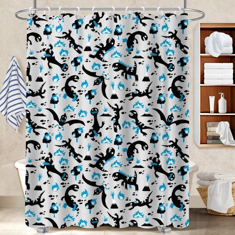 Rideau douche imperméable polyester 180x180 dessin polyester pour salle de bain pour rafraîchir sa salle de bain (1/5)