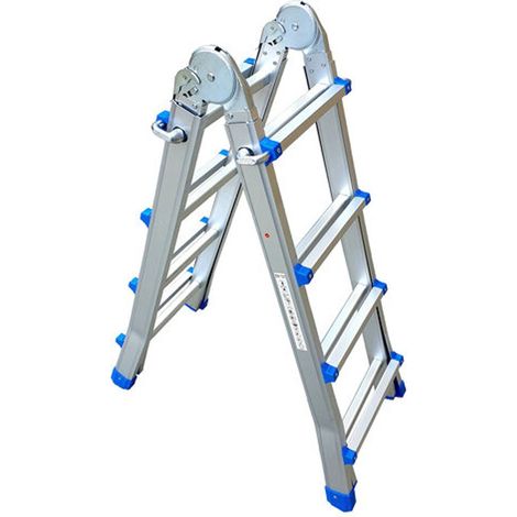 Escalera articulada telescópica 4x4 aluminio (1/3)