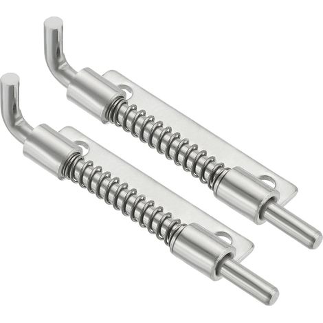 Lot De 2 Gâche À Ressort 3.35 x 0.69 Pouces Argenté (1/5)