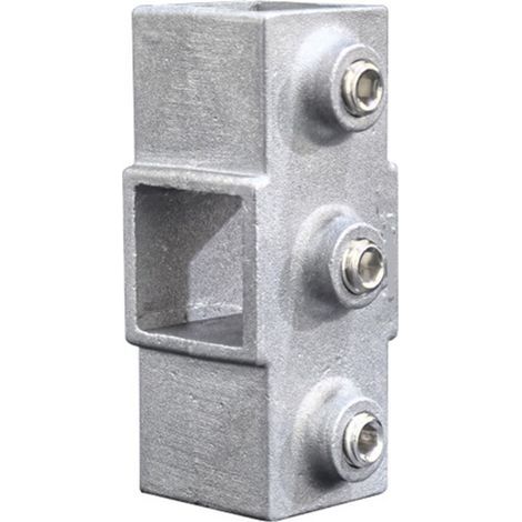 Adaptateur de tube carré en alliage-30x30 droit 4 voies (1/2)