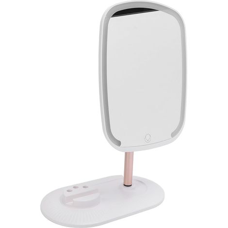Miroir de Courtoisie de Voyage avec Lumières LED – Miroir de Maquillage Cosmétique Rechargeable par USB, 3 Modes de Couleur et Angle pour Une beauté sans Effort Partout (1/5)