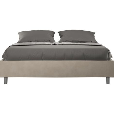 Letto Matrimoniale Sommier 160x200 cm Senza Rete Azelia Sabbia (1/3)