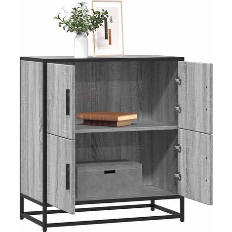 Sideboard Grau Sonoma 68x35x76 cm Holzwerkstoff
