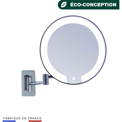 JVD - Miroir Cosmos lumineux chromé bras tubulaire - Matériel professionnel (1/4)