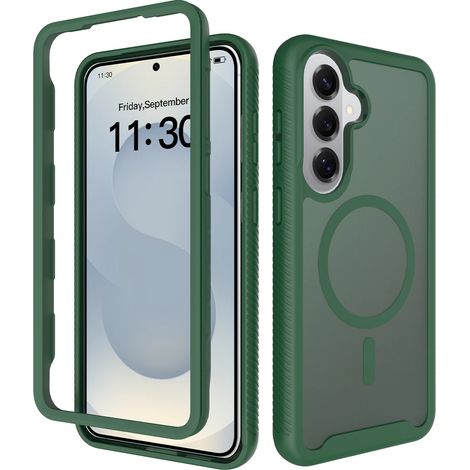 (Samsung A26 vert) Cadre transparent à 360° à l'avant et à l'arrière (1/5)
