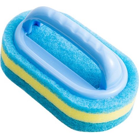 Brosse De Nettoyage - Poignée Antidérapante - Fibres Douces Et Résistantes - Pour Baignoire Toilette Carrelage Mur Sol - 2 Pièces (1/5)