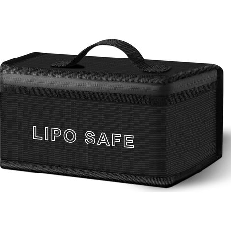 Sac de Sécurité Petit Ignifuge Lipo, 1PCS Boîte de Rangement pour Batterie Lipo, Sac Lipos Batterie de Stockage, Sacs de Sécurité pour Batteries Portable Antidéflagrant (1/5)