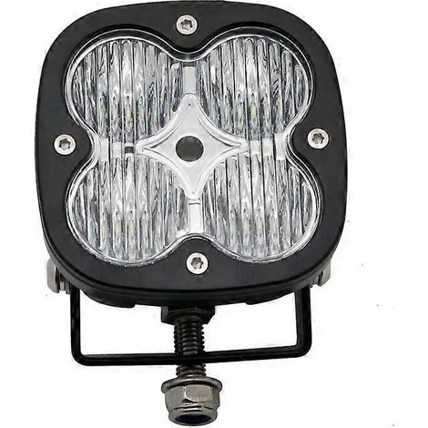 Projecteur LED carré 2 pouces 40 W à faisceau large combiné pour voiture, camion, SUV, quad, UTE et bateau. Lampe de travail LED avec cache jaune. 1 projecteur à faisceau large. (1/5)
