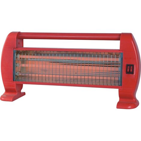 Calefactor de Pie Portátil MERCALOR MT01539 – 400 / 800 / 1200 W Rojo  Oferta exclusiva