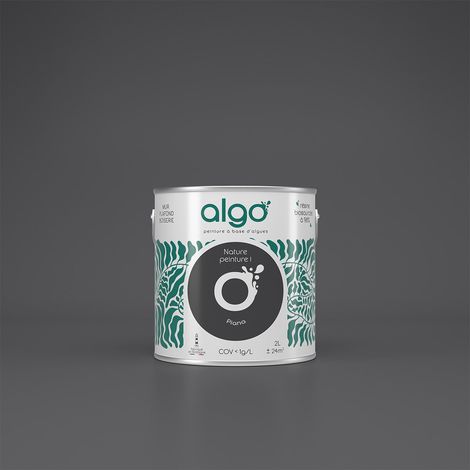 Peinture écologique Algo - Noir Piana - 0.5L / Mat
