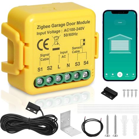 Ouvre-porte de garage intelligent Zigbee, ouvre portail connecté avec application (1/5)