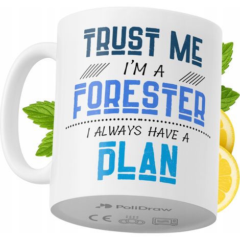 Lustige Kaffeetasse mit witzigem Textdesign für Förster – ideal für Geburtstage, Namenstage, Feiertage und besondere Anlässe. Hochwertige Tasse für Zuhause, Büro und Arbeit. Farbe: Weiß, 330 ml.