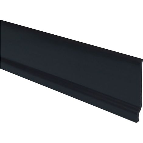 Battiscopa Colorea Resina Espansa Nero 10 Pezzi 65 X 9 mm