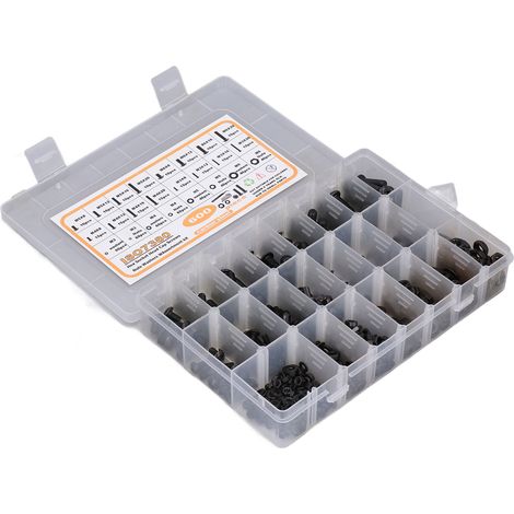 600-teiliges Set mit Sechskantschrauben, Muttern und Unterlegscheiben M3, M4, M5, M6, komplettes Sortiment mit Schraubenschlüssel und Pinzette (1/5)