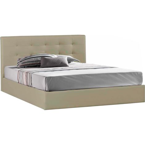 LETTO CONT. 1 PIAZZA E MEZZA 120X190CM TORTORA