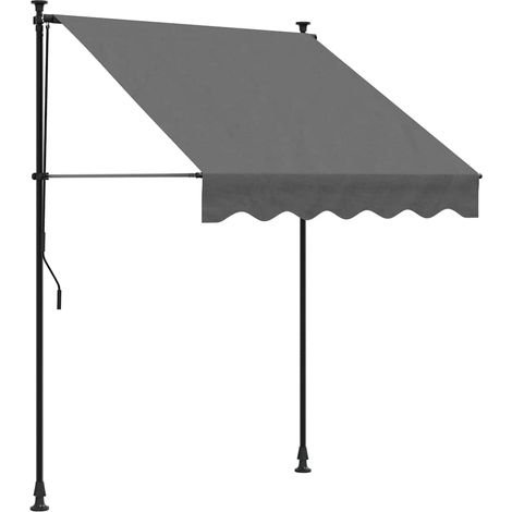 Maison Exclusive - Markise Einziehbar Anthrazit 150x150 cm Stoff