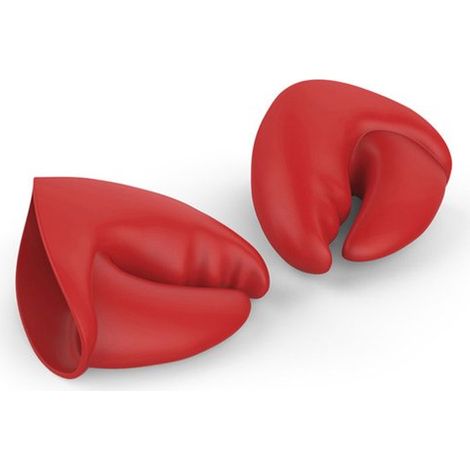 Guanti da forno in silicone, 1 pezzo, guanti da forno, da 40°C a 230°C, guanti per griglia e forno, guanti resistenti al calore, accessori per griglia, rossi (1/5)
