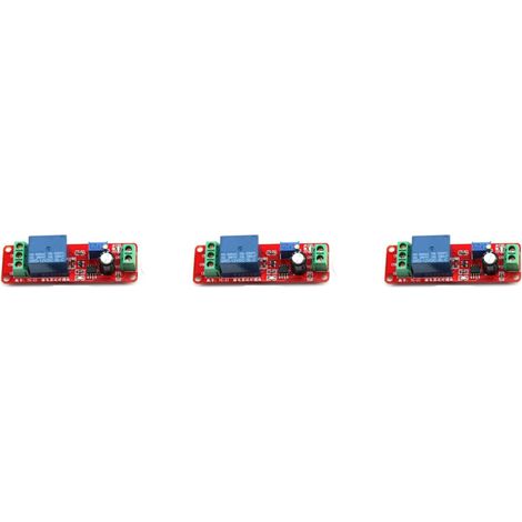 3-teiliges Modul NE555 Einstellbarer Verzögerungstimer Mehrzweckfarbe (1/2)