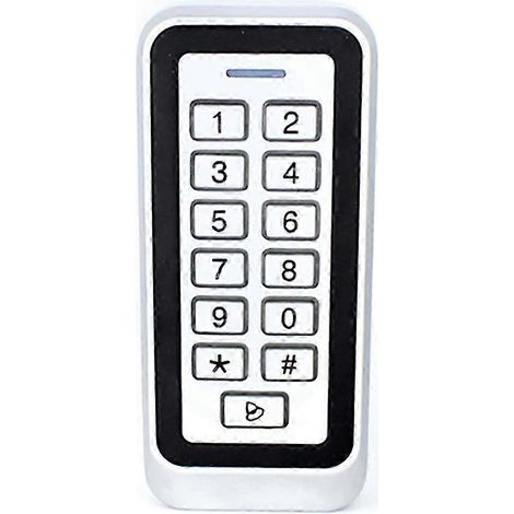 Lecteur de cartes de contrôle d'accès RFID rétroéclairé en métal, 1000 utilisateurs, clavier à cartes électromagnétiques 125 kHz, étanchéité IP67, serrure de porte à code Bombl4 (1/5)