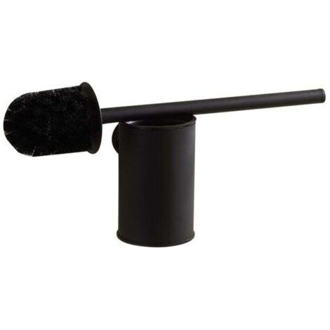 WC Suspendu Noir Support Mural Brosse WC Brosse WC Brosse de Toilette Brosse Toilette Noir 304 en Acier Inoxydable (1/5)