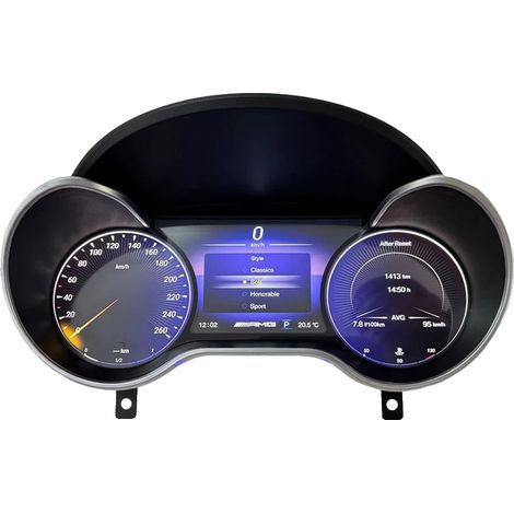 Cruscotto digitale, compatibile con Benz ML GL G GLE GLS W164 W166 W463 2006-2019, schermo LED da 12,3 pollici, porta USB e slot TF, pannello strumenti automobilistico, modelli W166 precedenti (1/2)