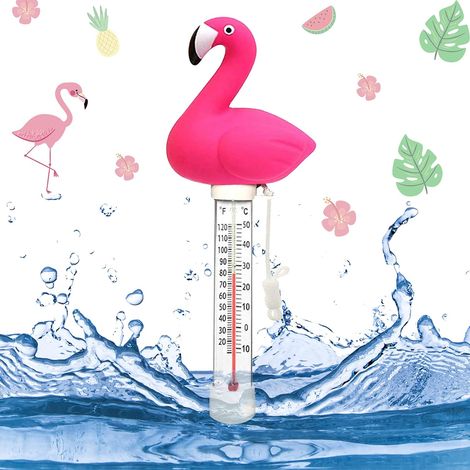 Thermomètre à eau flottant avec cordon - Thermomètre de piscine et d'aquarium - Incassable - Pour spas (1/5)