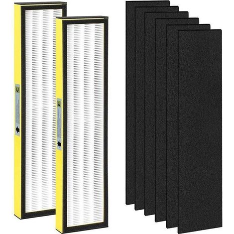 Gelb 2+8 Geeignet für den Germguardian FLT4825 Luftreinigerfilter, kompatibel mit dem Filterelement AC4825/AC4850