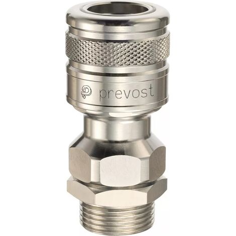 Raccord mâle laiton chromé Prevost - 20 x 27
