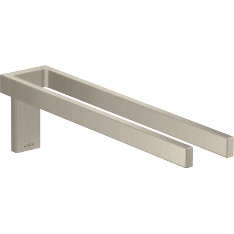 hansgrohe AXOR UNIVERSAL Toallero rectangular, metal, doble,