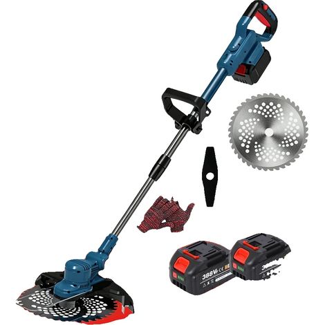 Coupe-bordures, Moteur sans balais, Angle réglable, Moteur sans balais, Avec ensemble de 2 batteries (1/2)